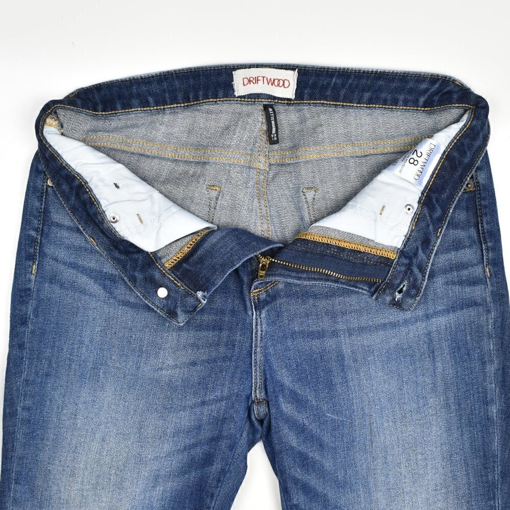 Driftwood COLETTE  High Rise Embroidered Crop Jeans 28x26 - Picture 5 of 7